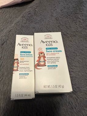 Aveeno Kids Daily Moisture Face Cream & Face Lotion - White